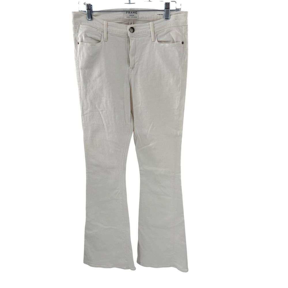 FRAME DENIM White Bootcut Jeans Women's Size 30 Flare Leg Casual Pants